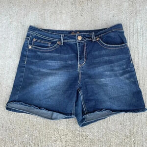 Seven 7 Dark Wash Women’s Denim Jean Shorts Size 16